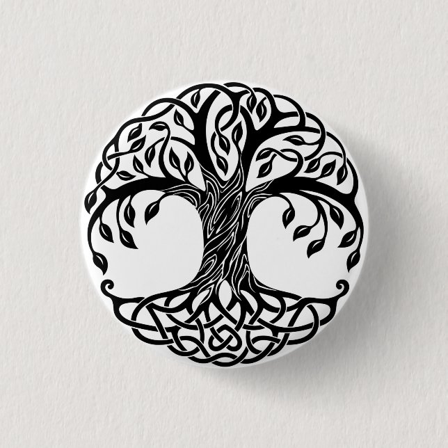Badge Rond 2,50 Cm Arbre de vie celtique (Devant)