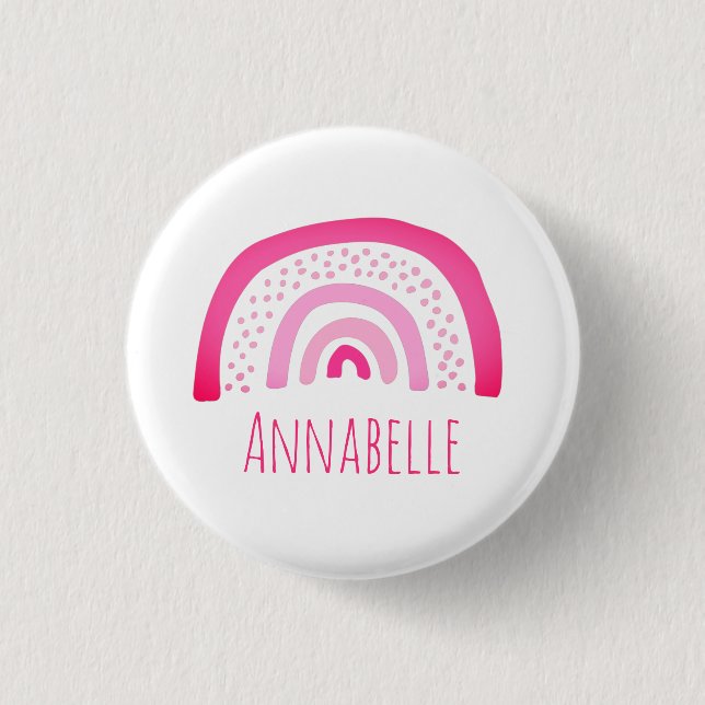Badge Rond 2,50 Cm Arc-arc rose (Devant)