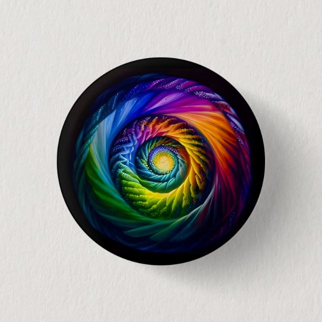 Badge Rond 2,50 Cm Arc-en-ciel (Devant)
