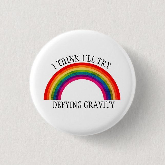 Badge Rond 2,50 Cm Arc-en-ciel (Devant)