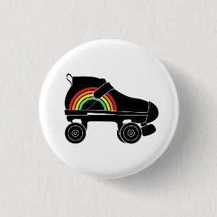 Badge Rond 2,50 Cm arc-en-ciel à quatre rouleaux