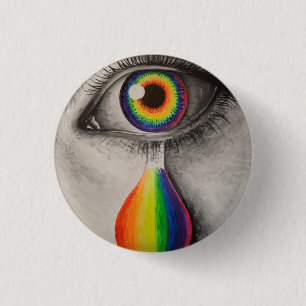 Badge Rond 2,50 Cm Arc-en-ciel affiche jeter oreiller trivet de pierr