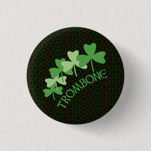 Badge Rond 2,50 Cm Arc Shamrock de Trombone