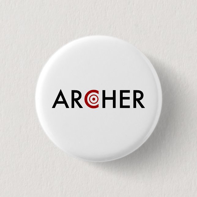 Badge Rond 2,50 Cm Archer (Devant)