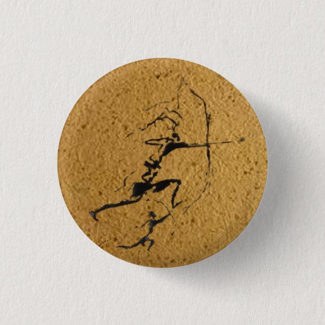 Badge Rond 2,50 Cm Archers de l'Âge de Pierre (Devant)