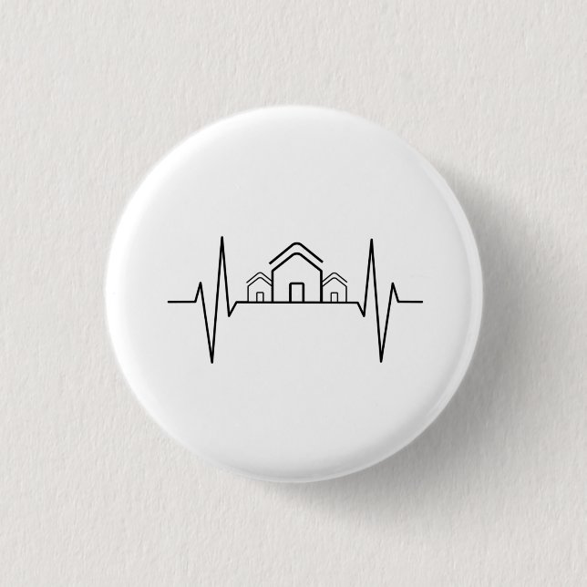 Badge Rond 2,50 Cm Architecte - Architecte Maisons à batt (Devant)