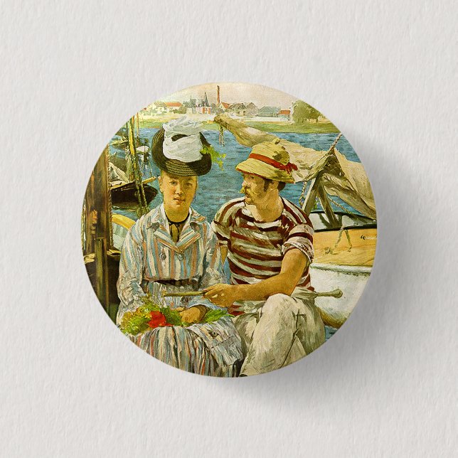 Badge Rond 2,50 Cm Argenteuil Edouard Manet (Devant)