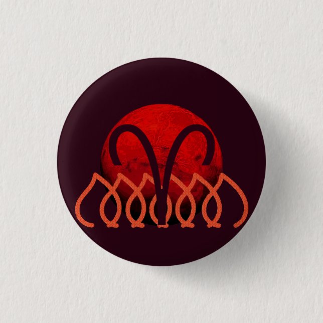 Badge Rond 2,50 Cm Aries Button (Devant)