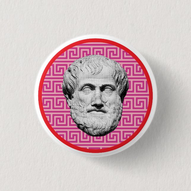 Badge Rond 2,50 Cm Aristote philosophe grec (Devant)