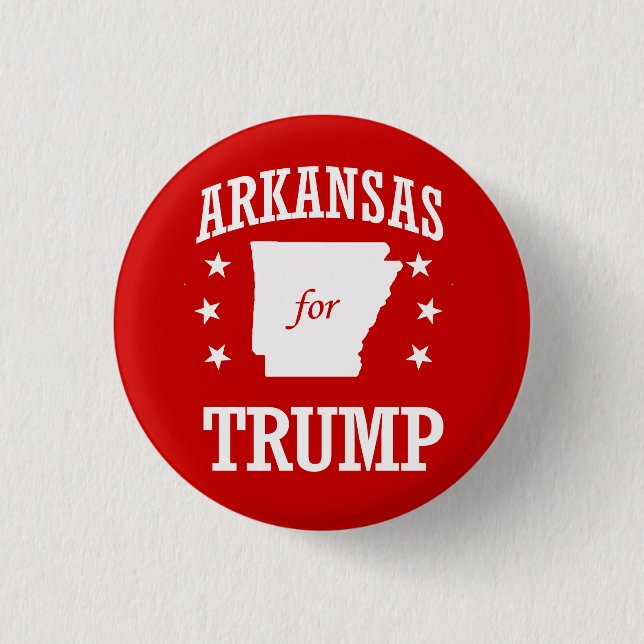 BADGE ROND 2,50 CM ARKANSAS POUR TRUMP (Devant)