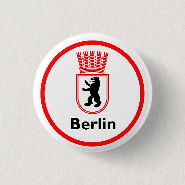 Badge Rond 2,50 Cm Armoiries de Berlin (Devant)