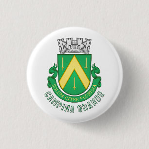 Badge Rond 2,50 Cm Armoiries de Campina Grande, Paraíba - BR