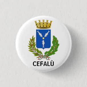 Badge Rond 2,50 Cm Armoiries de Cefalù - Sicile