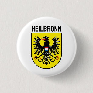 Badge Rond 2,50 Cm Armoiries de Heilbronn, Allemagne