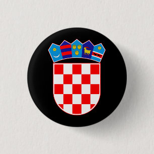 Badge Rond 2,50 Cm Armoiries de la Croatie
