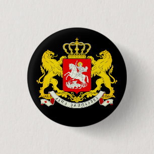 Badge Rond 2,50 Cm Armoiries de la République de Géorgie