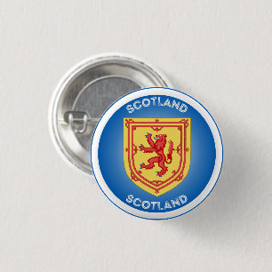 Badge Rond 2,50 Cm Armoiries de l'Écosse Forme du cercle
