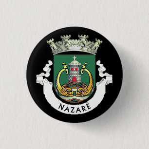 Badge Rond 2,50 Cm Armoiries de Nazaré, Portugal