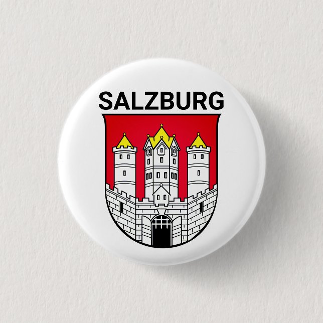 Badge Rond 2,50 Cm Armoiries de Salzbourg - AUTRICHE (Devant)