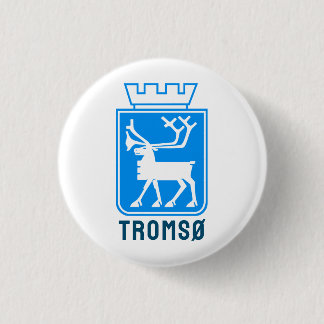 Badge Rond 2,50 Cm Armoiries de Tromsø, NORVÈGE