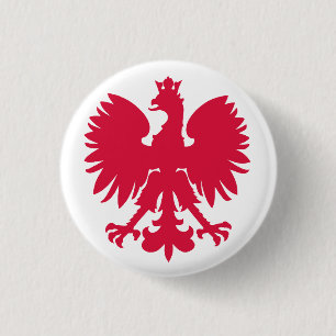 Badge Rond 2,50 Cm Armoiries polonaises Aigle