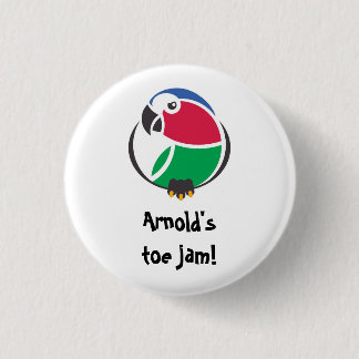 Badge Rond 2,50 Cm Arnold's toe jam ! K'Barthan invective in colour