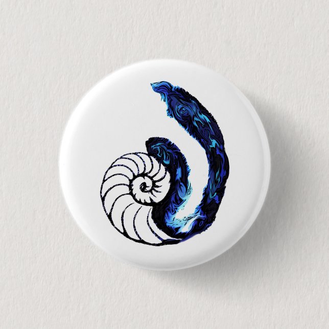 Badge Rond 2,50 Cm Arrière - plan personnalisable de noir d'orphelin (Devant)