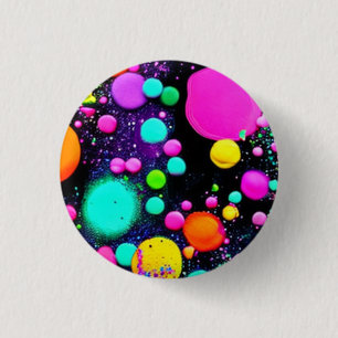 Badge Rond 2,50 Cm art Abstrait brillant