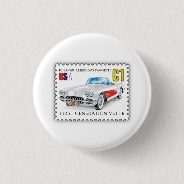 BADGE ROND 2,50 CM ART AUTOMOBILE C-ONE (Devant)