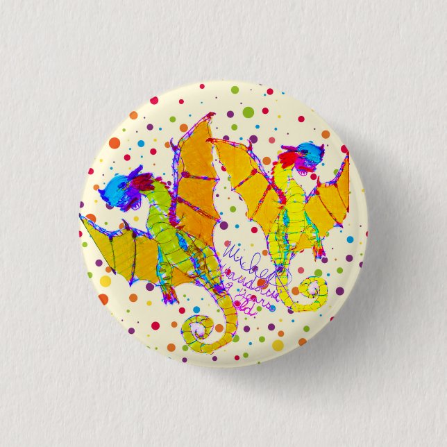 Badge Rond 2,50 Cm Art by Micheal Charme (Devant)
