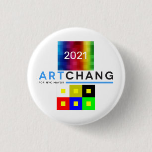 Badge Rond 2,50 Cm Art Chang NYC Maire 2021