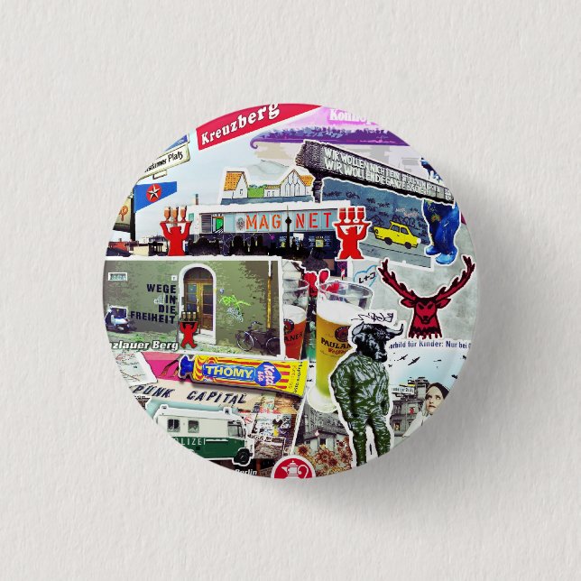 Badge Rond 2,50 Cm Art de Berlin (Devant)