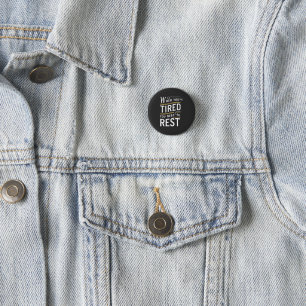 Badge Rond 2,50 Cm Art de citation de motivation minimaliste de repos
