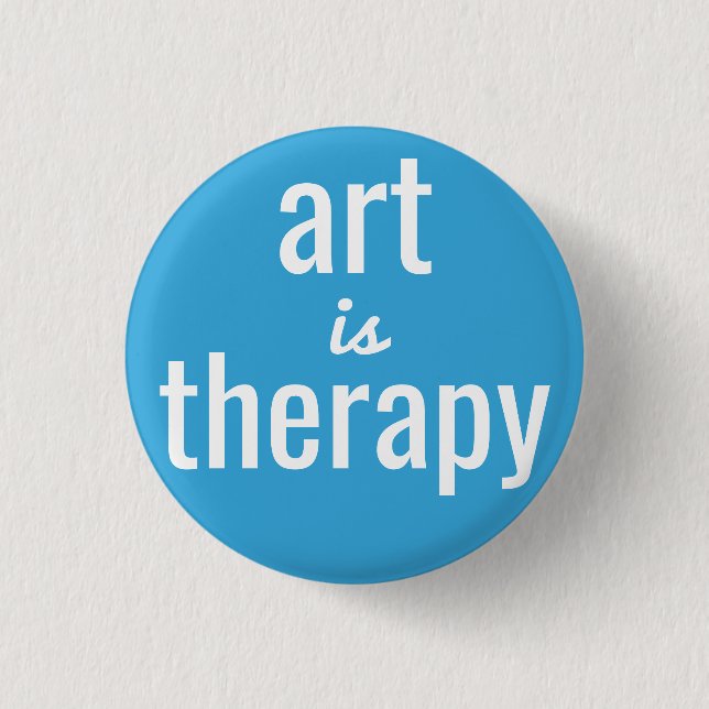 Badge Rond 2,50 Cm Art is Therapy Pin Button (Devant)
