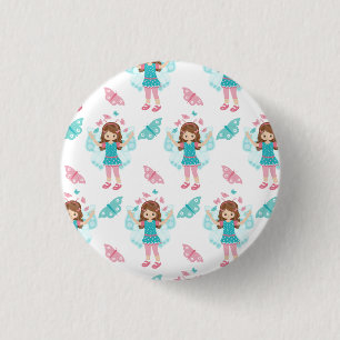 Badge Rond 2,50 Cm Art papillon