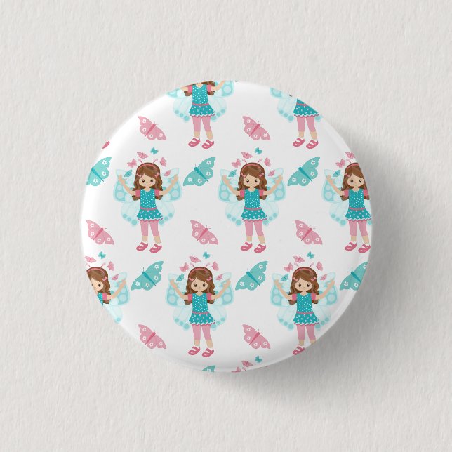 Badge Rond 2,50 Cm Art papillon (Devant)