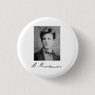 Badge Rond 2,50 Cm Arthur Rimbaud