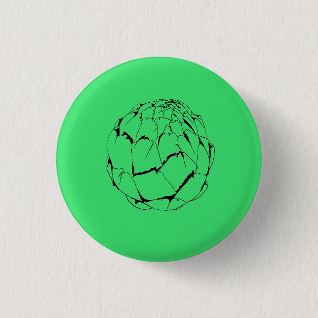 Badge Rond 2,50 Cm Artichaut (Devant)