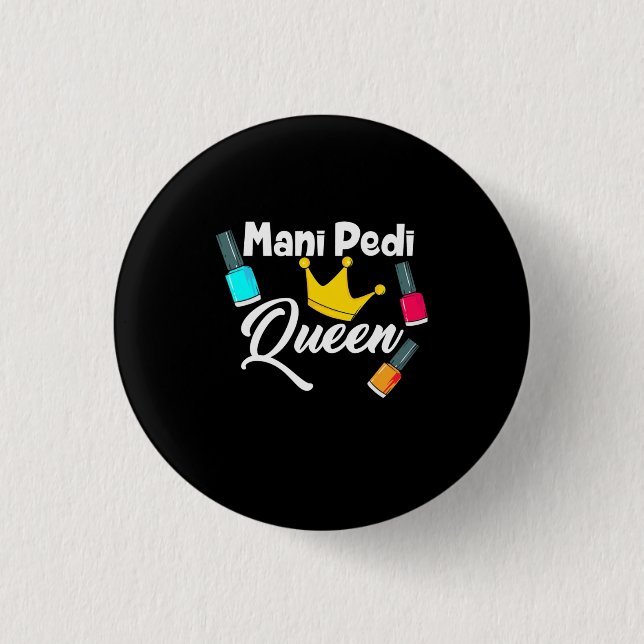 Badge Rond 2,50 Cm Artiste Queen Nail (Devant)