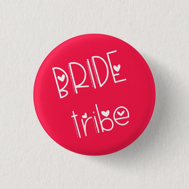 Badge Rond 2,50 Cm Arty moderne Font Bride Tribe Anglais Typographie (Devant)