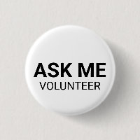 As Me Volunteer noir blanc personnalisé texte simp