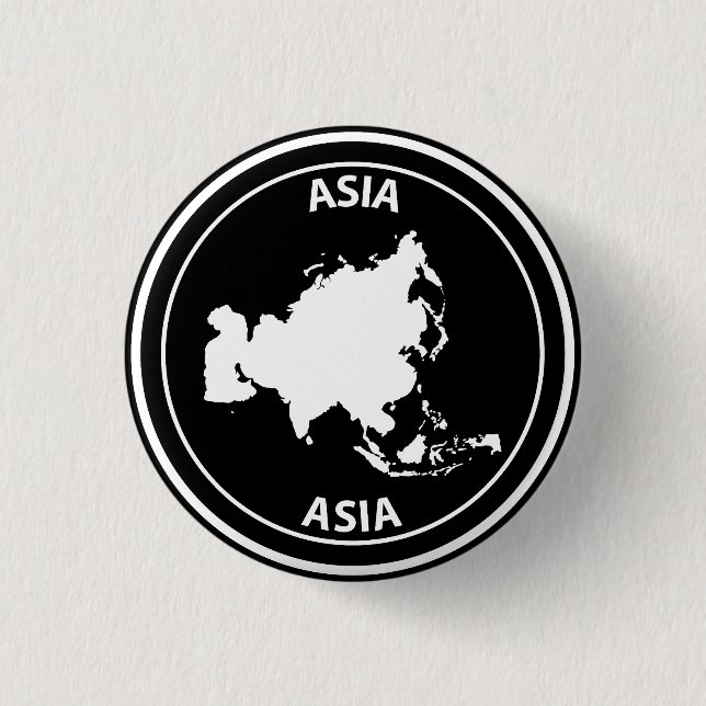 Badge Rond 2,50 Cm Asie (Devant)
