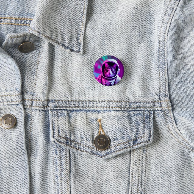 Badge Rond 2,50 Cm astronaute (En situation)