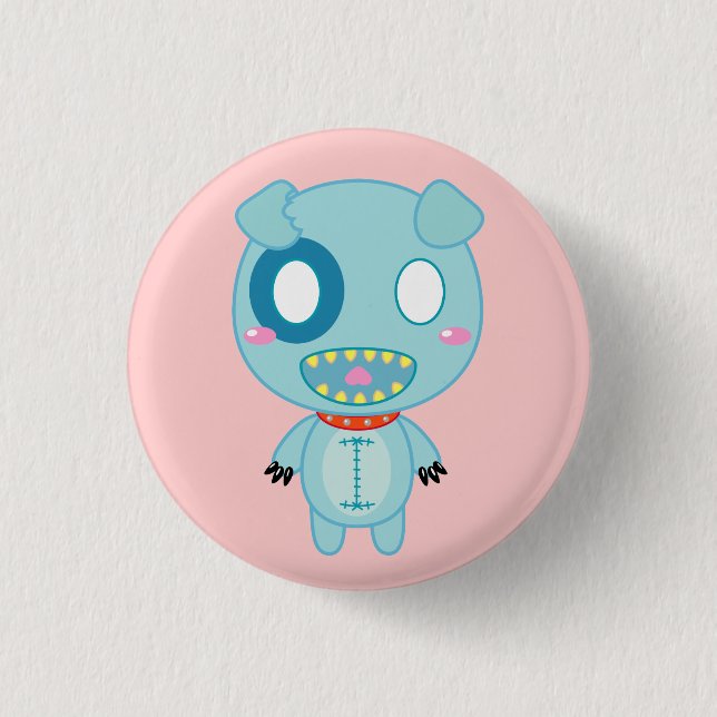 Badge Rond 2,50 Cm Asyl le chien (Devant)