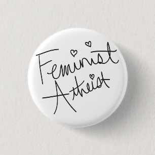 Badge Rond 2,50 Cm Athée féministe