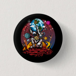 Badge Rond 2,50 Cm Atlas Space Man