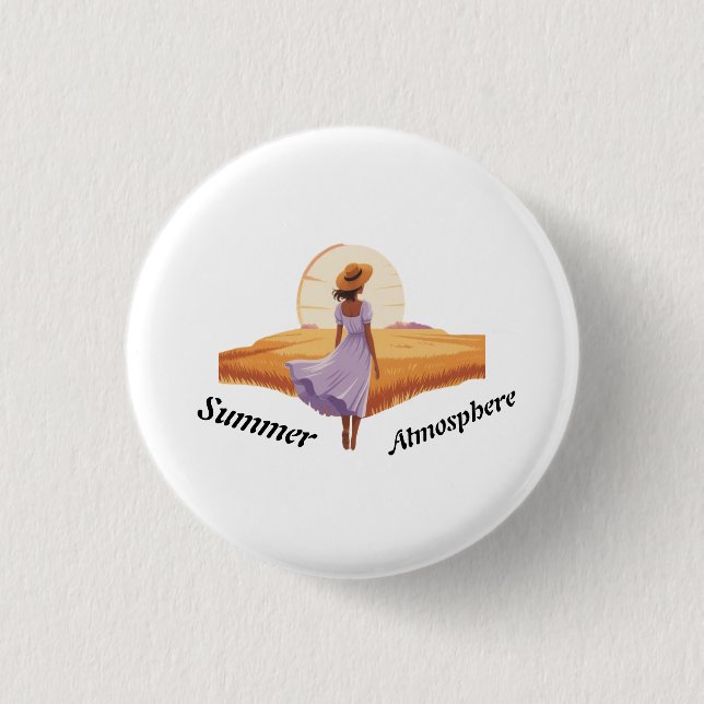 Badge Rond 2,50 Cm Atmosphère estivale (Devant)