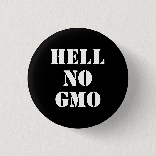 Badge Rond 2,50 Cm Aucun GMO (Devant)
