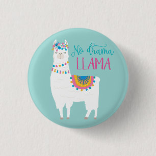 Badge Rond 2,50 Cm Aucun LAMA de drame