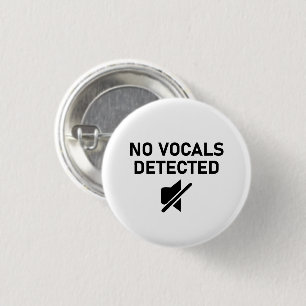 Badge Rond 2,50 Cm Aucun volume détecté Conception audio minimale